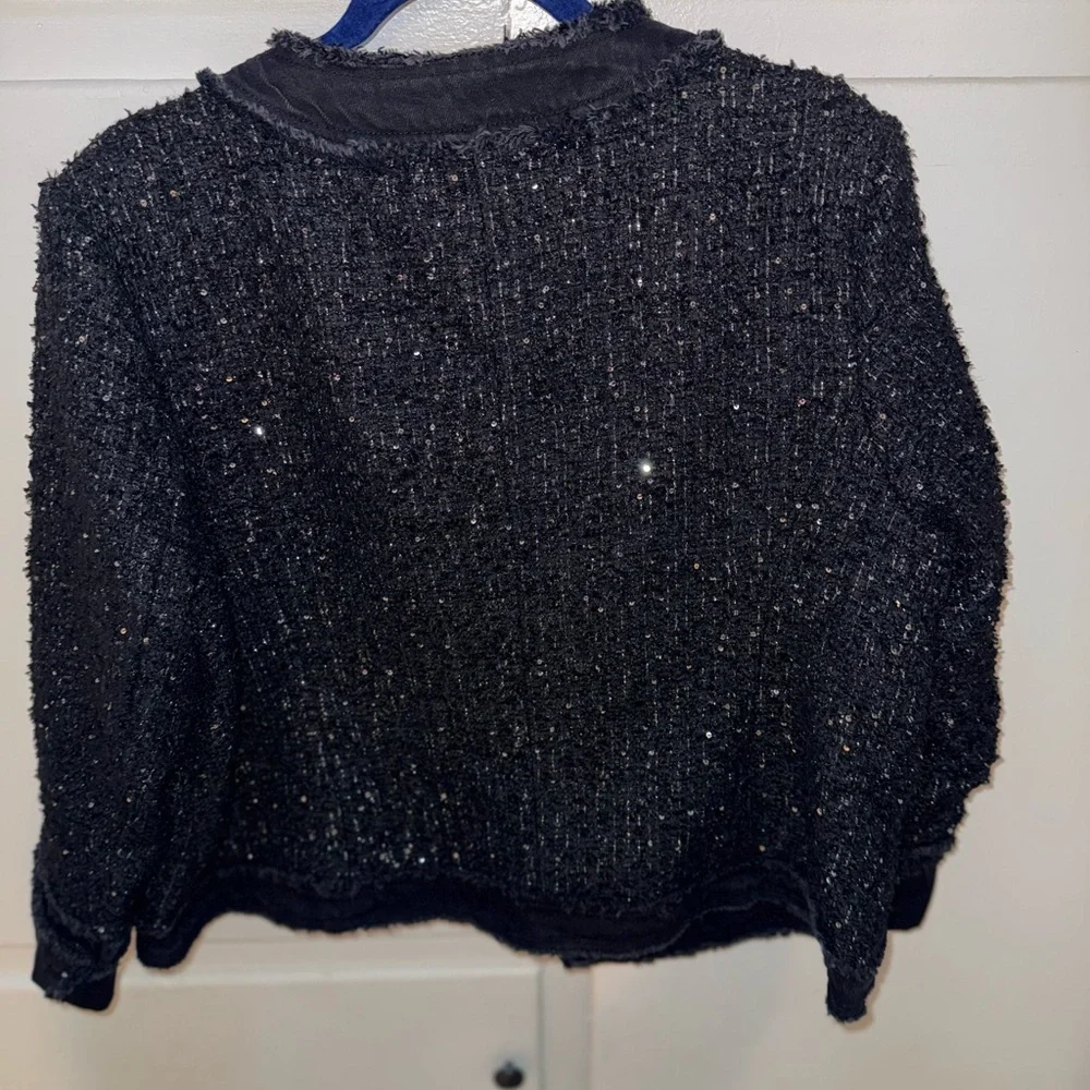 Nanette Lepore Black Tweed Blazer - Picture 12 of 15
